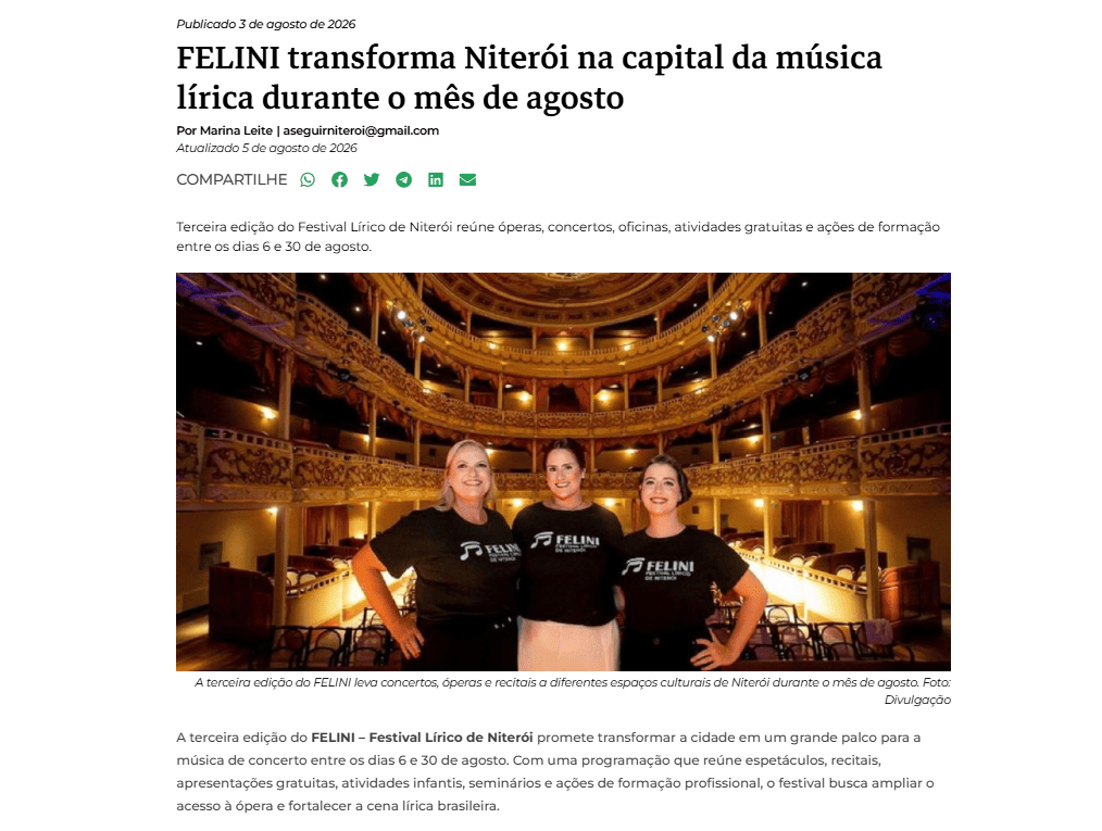 A Seguir: Niterói